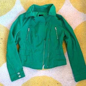 EXPRESS green zipper jacket size S